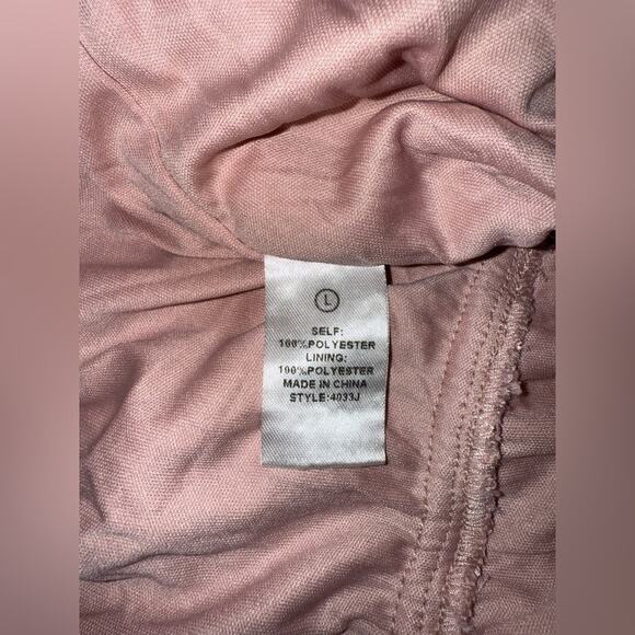 NEW FASHION NOVA Can't Hide The Shine Sequin PINK Jumpsuit SZ L - Picture 9 of 13